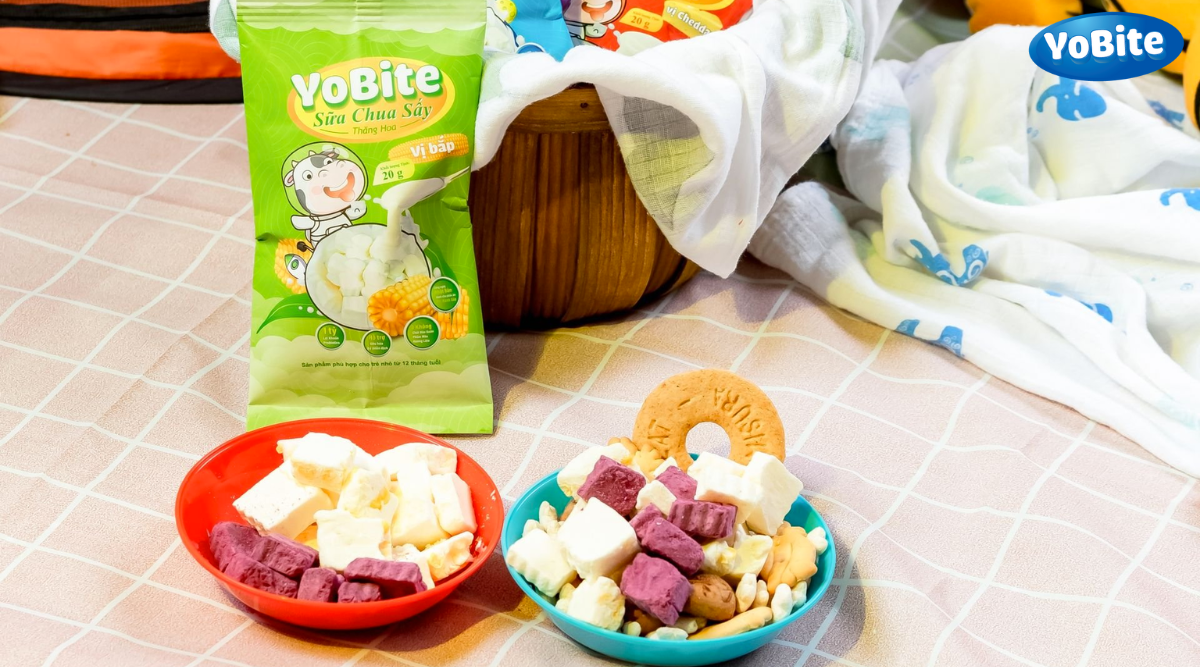 Sữa chua sấy YoBite cung cấp Canxi cho trẻ
