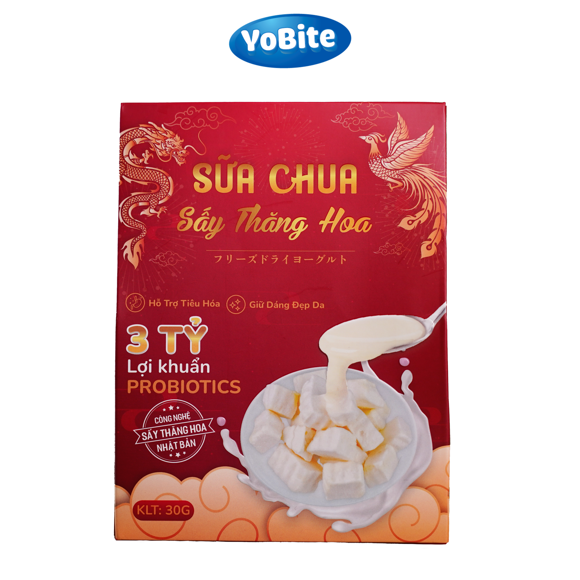  Sữa Chua Sấy Thăng Hoa - YoBite Healthy - Vị Tổng Hợp - 30gr - Giữ dáng đẹp da 