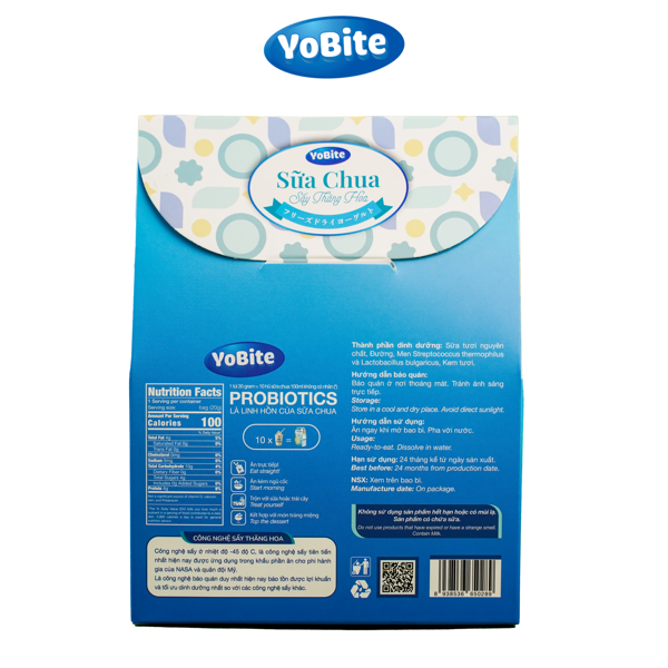Sữa Chua Sấy Thăng Hoa - YoBite Healthy - Vị Truyền Thống - 30gr