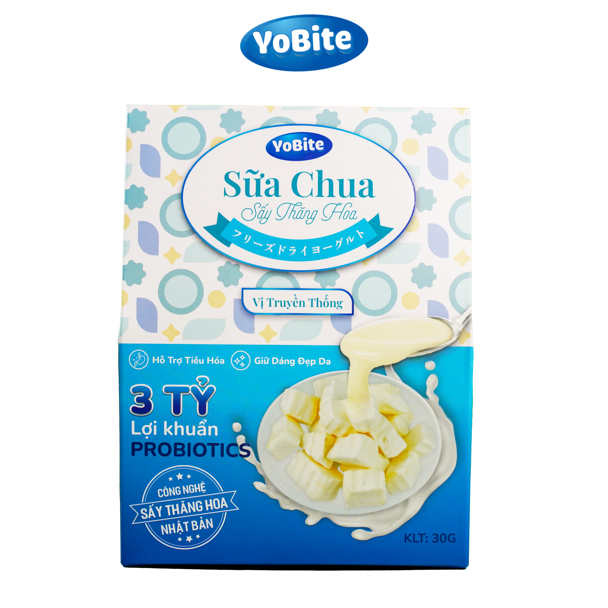  Sữa Chua Sấy Thăng Hoa - YoBite Healthy - Vị Truyền Thống - 30gr 