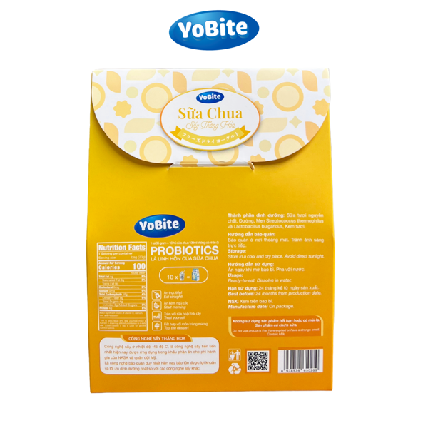 Sữa Chua Sấy Thăng Hoa - YoBite Healthy - Vị Xoài - 30gr
