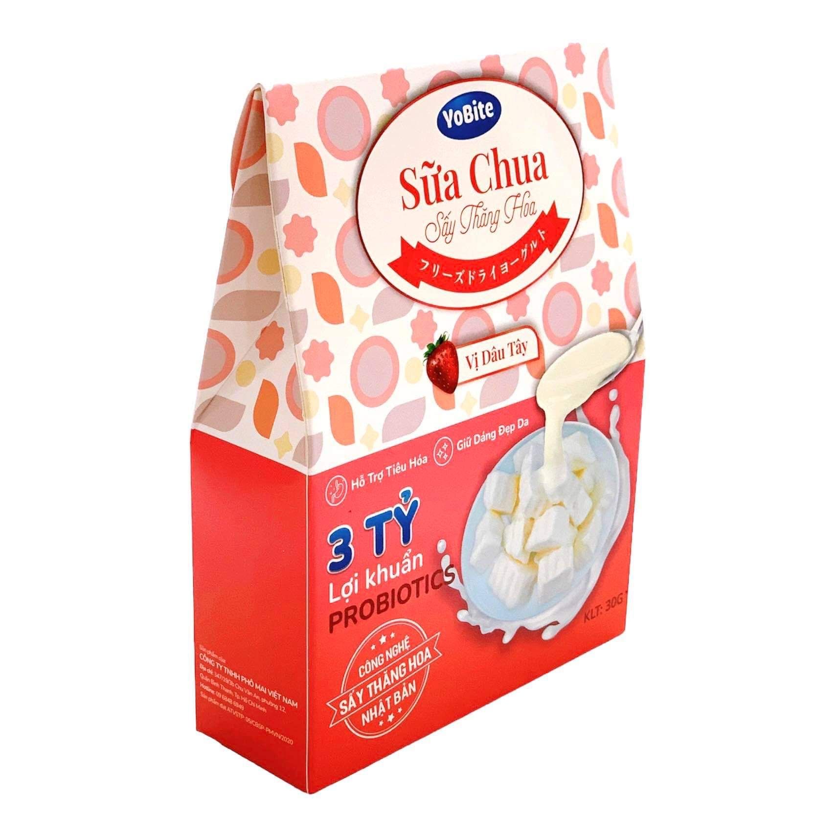  Sữa Chua Sấy Thăng Hoa - YoBite Healthy - Vị Dâu Tây - 30gr 