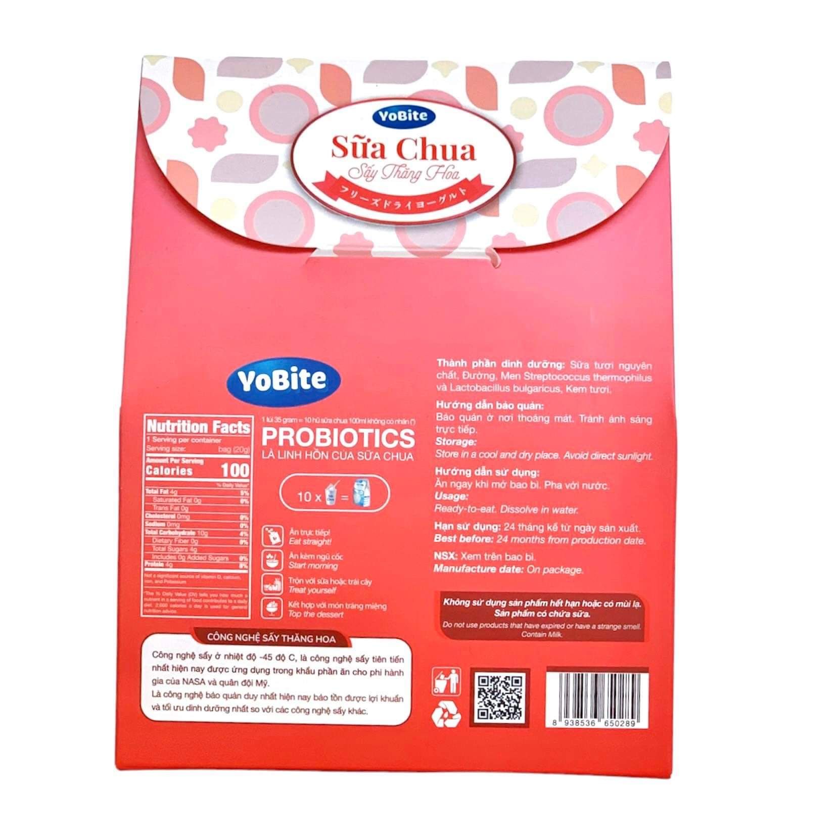  Sữa Chua Sấy Thăng Hoa - YoBite Healthy - Vị Dâu Tây - 30gr 