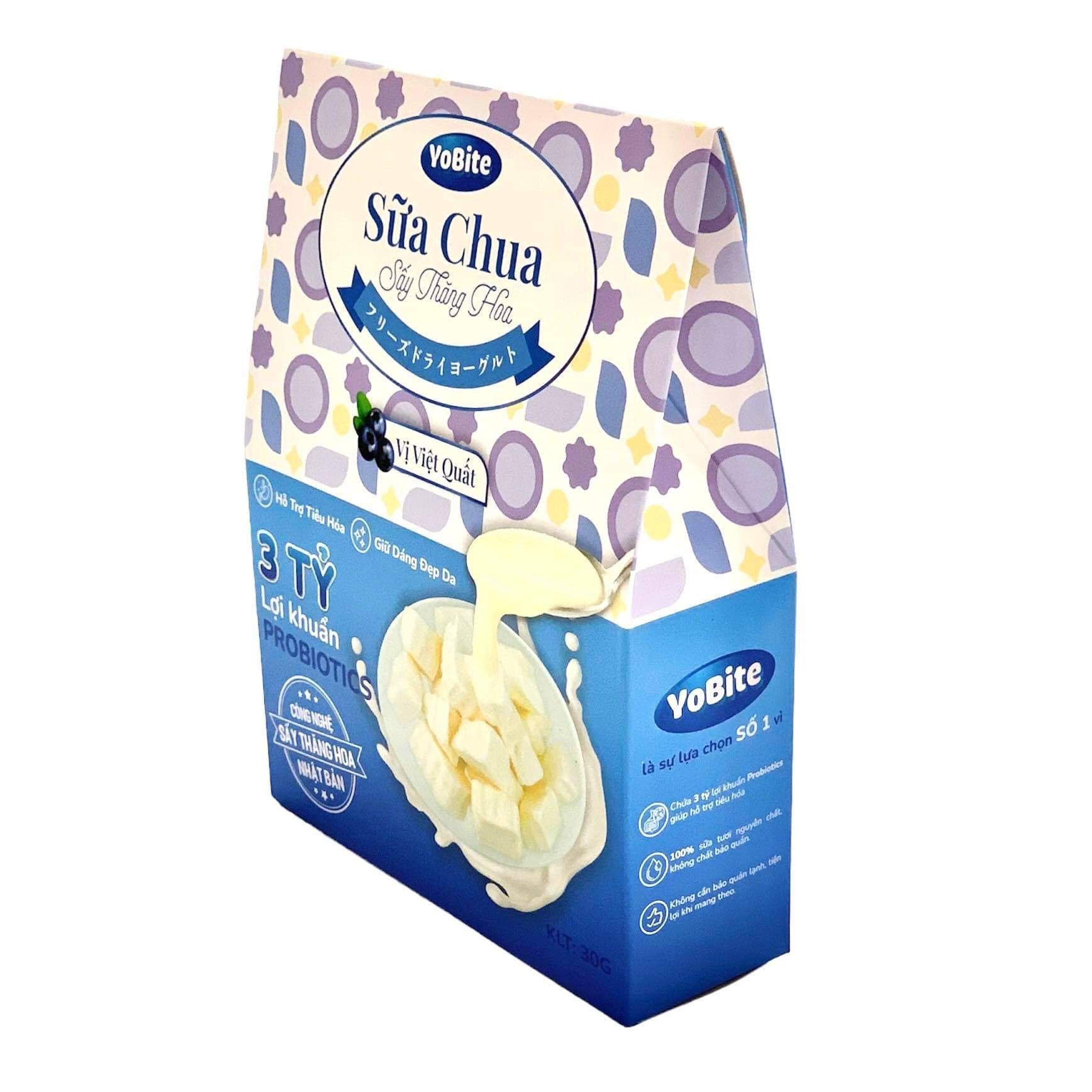  Sữa Chua Sấy Thăng Hoa - YoBite Healthy - Vị Việt Quất - 30gr 