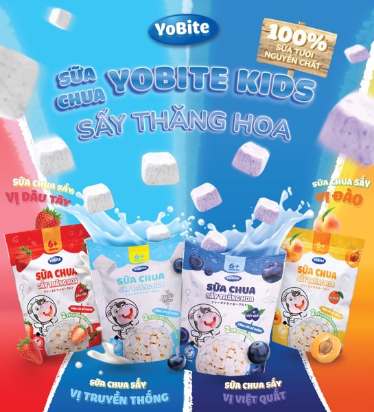 Combo 4 Túi Mix Vị x 20gr - Sữa Chua Khô Sấy Thăng Hoa YoBite