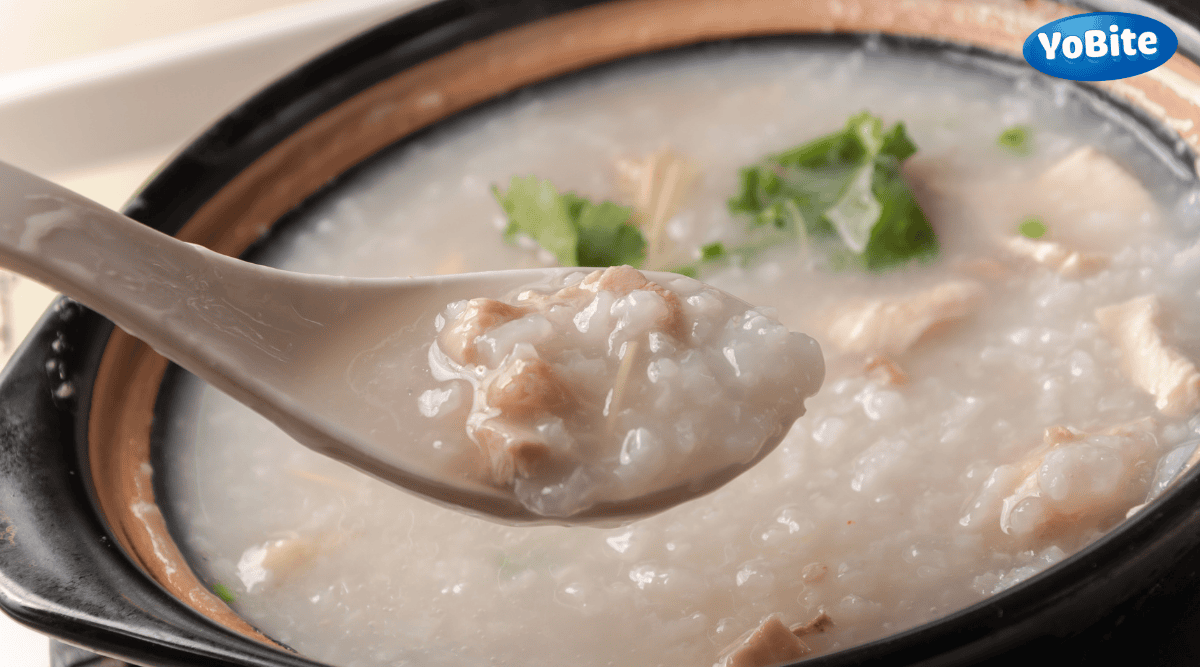 cháo gà cà rốt