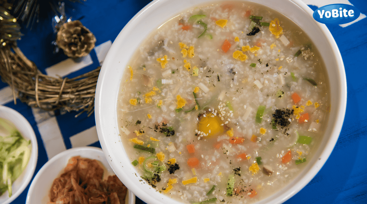 cháo thịt bò rau củ